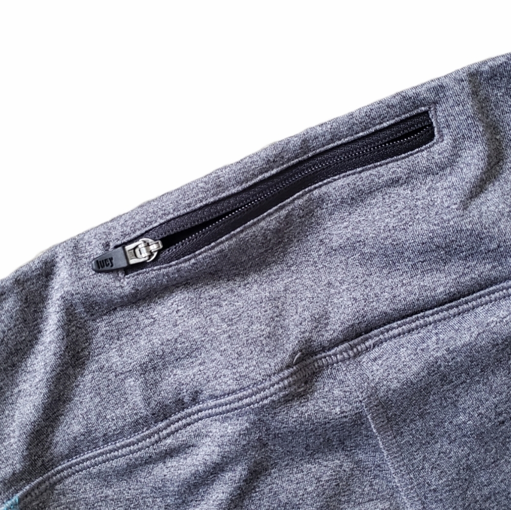 Lucy Tech Power Max Static Gray Crop Legging Size… - image 5